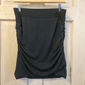 NWT Small Banana Republic Black Ruched Jersey Skirt